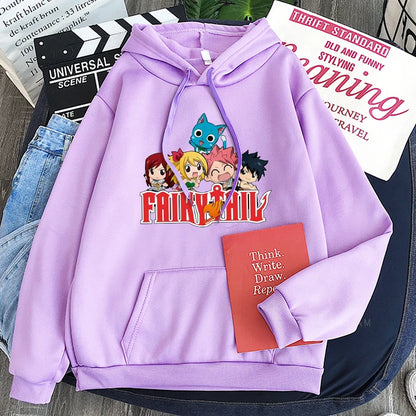 Sweat à capuche pour hommes et femmes inspiré de Fairy Tail. Ce pull en molleton est parfait pour l'automne et l'hiver, un incontournable pour les fans de manga
