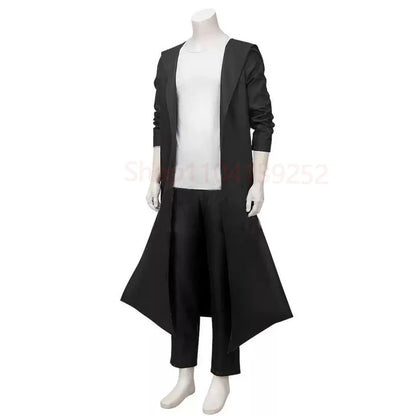 Solo Leveling - Costume de Cosplay Jinwoo Sung | Perruque et manteau noir long inspirés de l'Arise From The Shadow Hunter. Parfait pour les fans d'anime et les événements cosplay