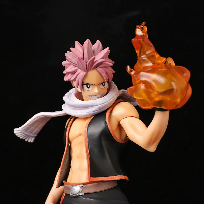 Figura BANDAI Fairy Tail de 19cm | Figura original BANDAI de Natsu Dragnir en modo combate. Modelo muy detallado, perfecto como regalo para coleccionistas y fanáticos del anime.