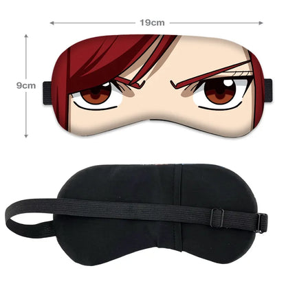 Masque de sommeil Fairy Tail, un bandeau doux et créatif pour les yeux. Idéal pour les siestes et pour protéger vos yeux, parfait pour les fans d'anime !