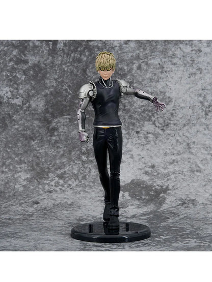 Figura One Punch Man de 21 cm | Figura detallada de Genos, héroe cyborg de One Punch Man. Perfecto para colecciones o como regalo para fanáticos del anime.