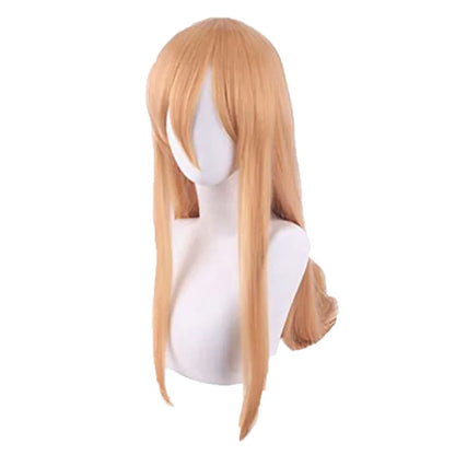 Costume Cosplay Power - Chainsaw Man | Comprend une perruque, une veste bleue, un pantalon, et des cornes pour recréer le look iconique de Power. Parfait pour Halloween, cosplay, ou événements thématiques pour femmes et filles fans de l'anime