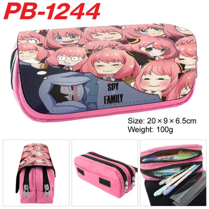 Kit ESPÍA×FAMILIAR | Estuche grande inspirado en Spy x Family, perfecto para guardar material escolar y maquillaje. Diseñado para estudiantes y fanáticos del anime, este estuche kawaii es un gran regalo práctico y elegante. 