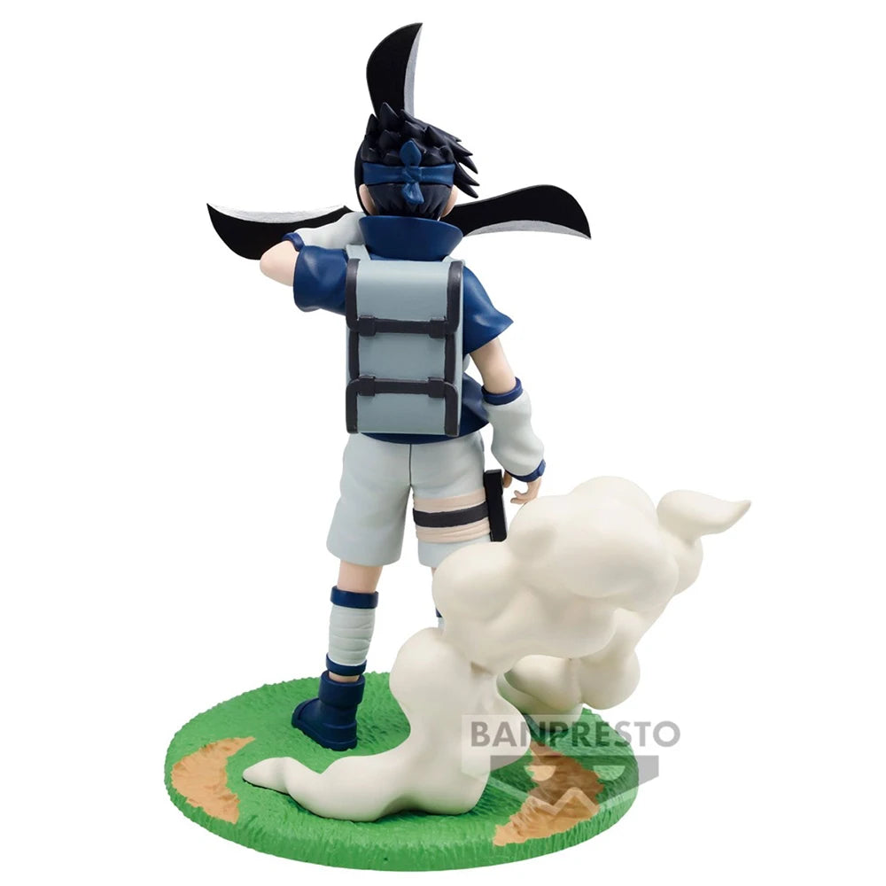 Figura Bandai Banpresto de 12 cm (Edición Memorable Saga) Naruto | Modelo de acción anime de Sasuke Uchiha, adorno coleccionable de PVC. Un regalo perfecto para los fans de Naruto y los niños.