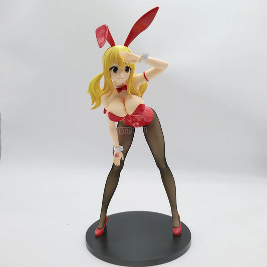Figura de cola de hada de 38 cm | Figura de PVC de Lucy Heartfilia disfrazada de conejita. Esta figura detallada ofrece un diseño premium. Un modelo de colección perfecto para fans.