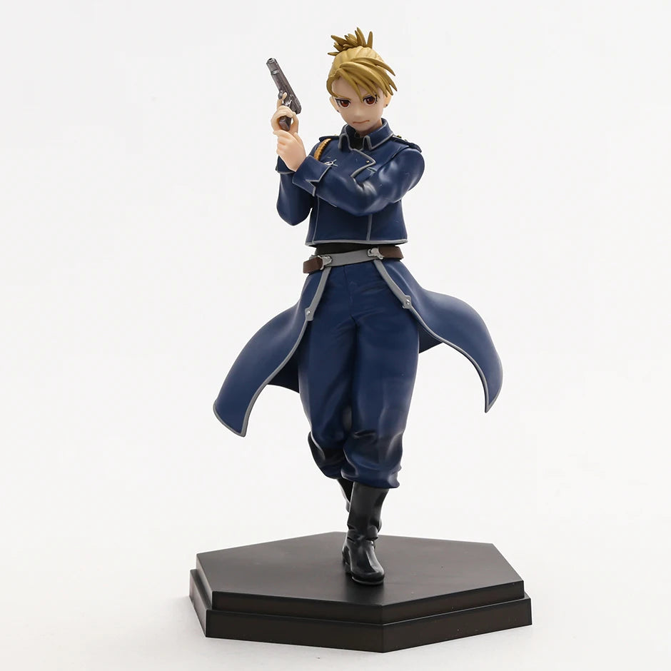 17cm Figurine Fullmetal Alchemist | Figurines POP UP PARADE détaillées de Roy Mustang et Riza Hawkeye. Idéal pour les fans et collectionnuers de l'anime
