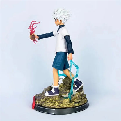 28cm Figurines Hunter X Hunter | Gon Freecss et Killua Zoldyck. Ces modèles détaillés sont parfaits pour les fans de l'anime, excellent cadeau ou pièce de collection