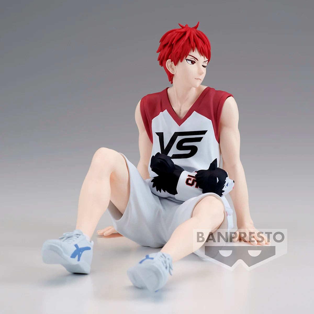 Figuras BANDAI BANPRESTO Kuroko's Basketball ÚLTIMO PARTIDO | Figuras de anime de Kuroko, Kagami, Aomine, Akashi, Murasakibara, Kise y Midorima en pose informal con el cachorro Kuro Junior. Ideal para aficionados y coleccionistas.