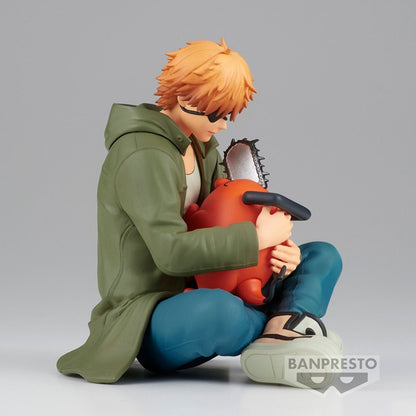 Figura Bandai Banpresto de 12 cm (Colección Break Time Vol. 1) Hombre motosierra | Modelo de acción de Denji y Pochita, perfecto como regalo para coleccionistas y fans del anime.