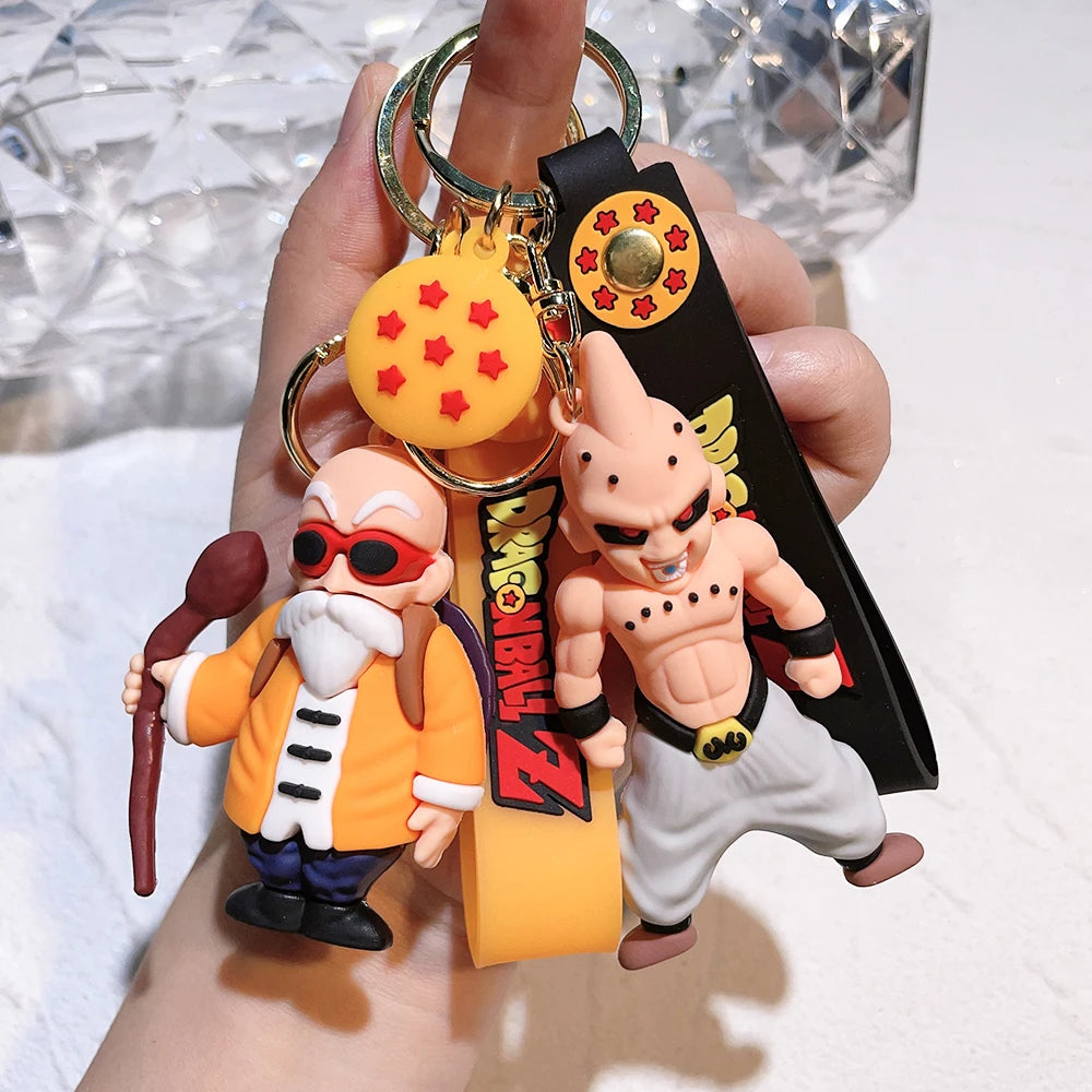 Dragon Ball Figure Keychain Creative Pendant Doll Car Key Ring Backpack Accessories Ideal Gift 