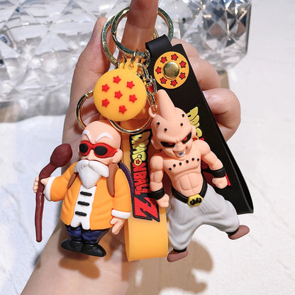Dragon Ball Figure Keychain Creative Pendant Doll Car Key Ring Backpack Accessories Ideal Gift 