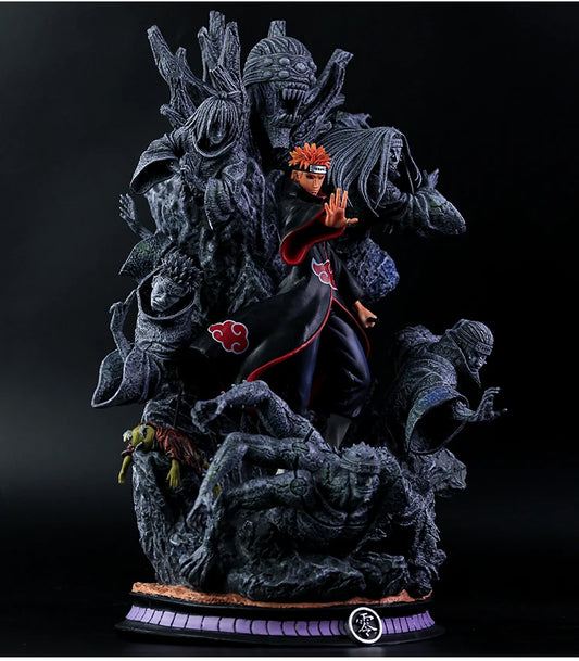 27cm Figurine Naruto | Figurine détaillée de Pain, membre de l'Akatsuki. Parfaite pour les fans de Naruto et les collectionneurs. Un ajout unique à toute collection ou décoration d'intérieur