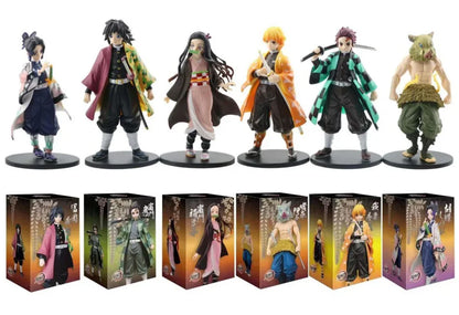 Figuras Demon Slayer de 16 cm | Figuras detalladas de personajes de Demon Slayer en modo guerrero. Perfecto para fans y coleccionistas. 