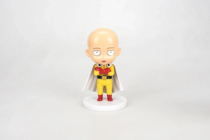 Figura One Punch Man de 10 cm | Figuras que representan a Saitama en 3 poses diferentes. Ideal para coleccionistas y fanáticos de One Punch Man. Perfecto como decoración o regalo.