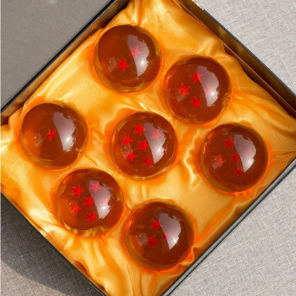 Dragon Ball Crystal Balls Set of 7 (3.5 cm) | Summon Shenron with these collectible figures, perfect as a gift for fans of the anime 