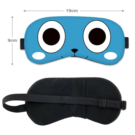 Masque de sommeil Fairy Tail, un bandeau doux et créatif pour les yeux. Idéal pour les siestes et pour protéger vos yeux, parfait pour les fans d'anime !