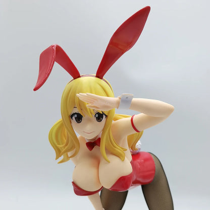 Figura de cola de hada de 38 cm | Figura de PVC de Lucy Heartfilia disfrazada de conejita. Esta figura detallada ofrece un diseño premium. Un modelo de colección perfecto para fans.