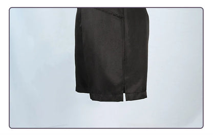 Cosplay Chainsaw Man | Tenue complète de cosplay inspirée de Reze, comprenant une chemise, une cravate courte et une perruque. Parfait pour Halloween, événements cosplay ou fans de l'anime. Style fidèle et détaillé pour une immersion totale