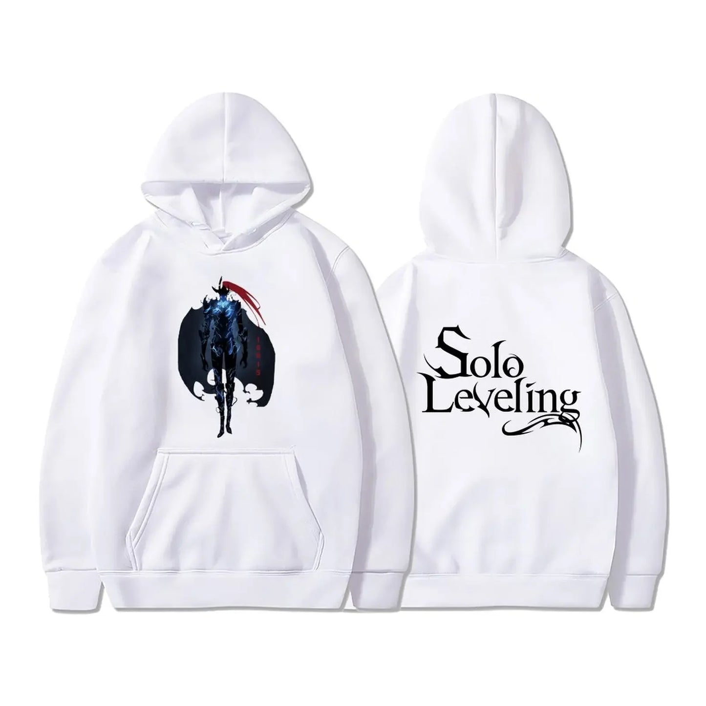 Solo Leveling Sweatshirt | Autumn fleece hoodie with Sung Jin-Woo graphic print. Oversized style, Harajuku streetwear, unisex, ideal for manga and anime fans