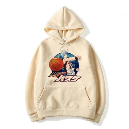Kuroko no Basket Sudadera con capucha | Estilo urbano gráfico Y2K, inspirado en la moda Kpop. Cómodo, estético e ideal para hombres/mujeres y fanáticos del anime.