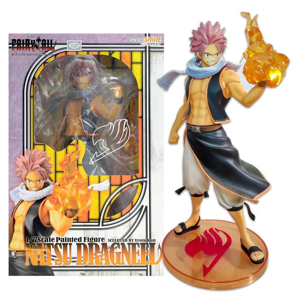 Figura BANDAI Fairy Tail de 19cm | Figura original BANDAI de Natsu Dragnir en modo combate. Modelo muy detallado, perfecto como regalo para coleccionistas y fanáticos del anime.