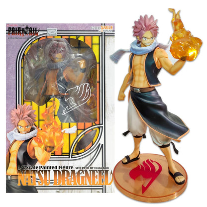 Figura BANDAI Fairy Tail de 19cm | Figura original BANDAI de Natsu Dragnir en modo combate. Modelo muy detallado, perfecto como regalo para coleccionistas y fanáticos del anime.