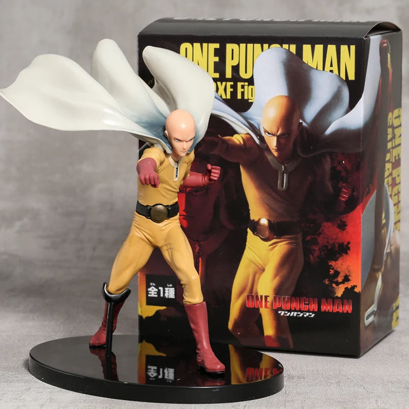Figura de One Punch Man DXF de 20 cm | Figura en PVC de Saitama, héroe de One Punch Man. Modelo de alta calidad ideal para colecciones o como regalo para fans del anime.