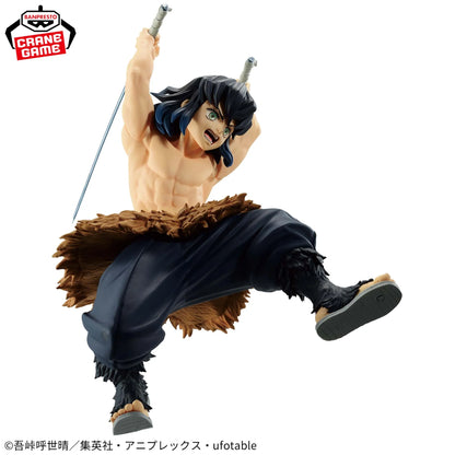 Figura BANDAI Edición Demon Slayer VIBRATION STARS de 13 cm | Figura de acción de PVC de alta calidad que representa a Hashibira Inosuke. Perfecto para coleccionistas y como regalo para fans.