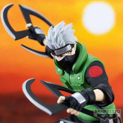 Figura Banpresto Original Bandai de 13cm | Modelo en PVC de Kakashi Hatake. Ideal para decoración de escritorio o como regalo para niños y fanáticos del anime.
