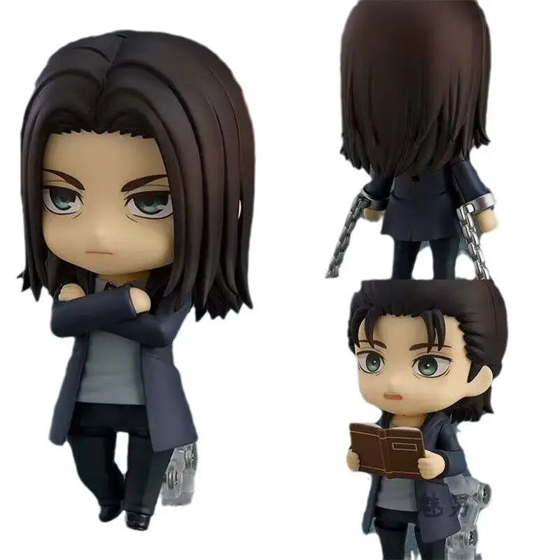Figura Ataque a los Titanes de 10 cm | Figura coleccionable de Eren Jaeger de la última temporada de Attack on Titan, ideal como modelo de colección para fans y perfecto como regalo de Navidad. 