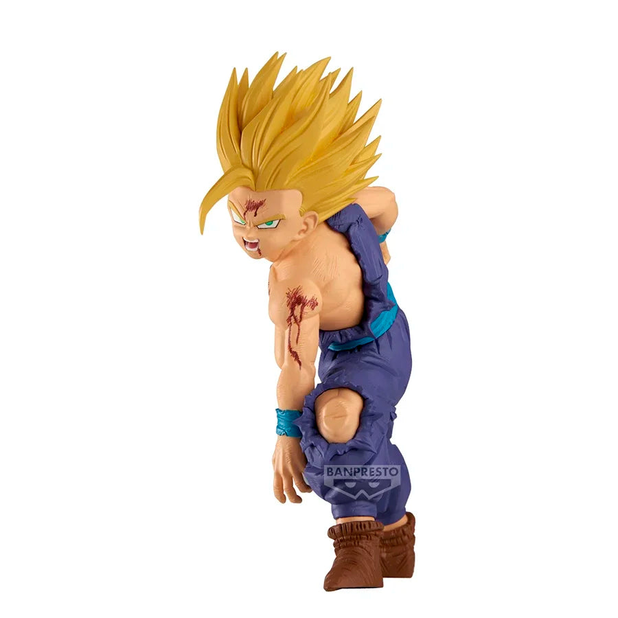 10-13cm Figurine Dragon Ball Z | Figurine officielle Banpresto de la gamme Match Makers représentant Gohan affrontant Cell. Modèle en PVC détaillé, idéal pour les collectionneurs et fans de DBZ