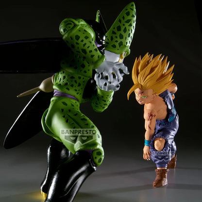 10-13cm Figurine Dragon Ball Z | Figurine officielle Banpresto de la gamme Match Makers représentant Gohan affrontant Cell. Modèle en PVC détaillé, idéal pour les collectionneurs et fans de DBZ