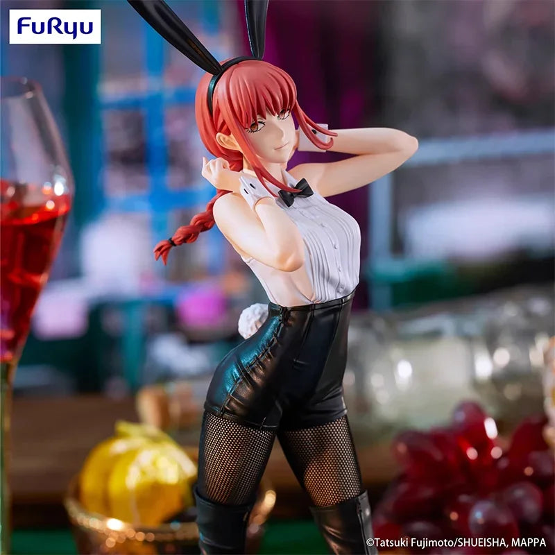 Figura de acción FuRyu de 25 cm (edición BiCute Bunnies) Hombre motosierra | Modelo coleccionable en caja de Makime con un lindo disfraz de conejito, perfecto como regalo o elemento decorativo para fanáticos del anime.