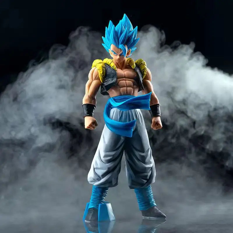 31cm Figurine Dragon Ball | Super Saiyan Blue Gogeta. Avec des détails saisissants et une finition de haute qualité, elle est idéale comme cadeau ou objet de collection pour les fans de Dragon Ball