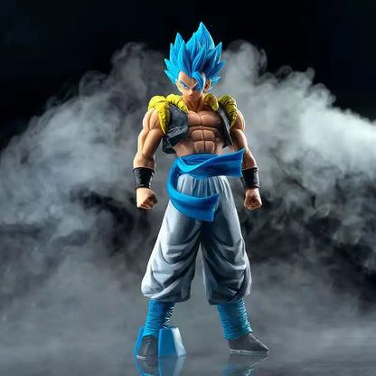 31cm Figurine Dragon Ball | Super Saiyan Blue Gogeta. Avec des détails saisissants et une finition de haute qualité, elle est idéale comme cadeau ou objet de collection pour les fans de Dragon Ball