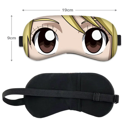 Masque de sommeil Fairy Tail, un bandeau doux et créatif pour les yeux. Idéal pour les siestes et pour protéger vos yeux, parfait pour les fans d'anime !