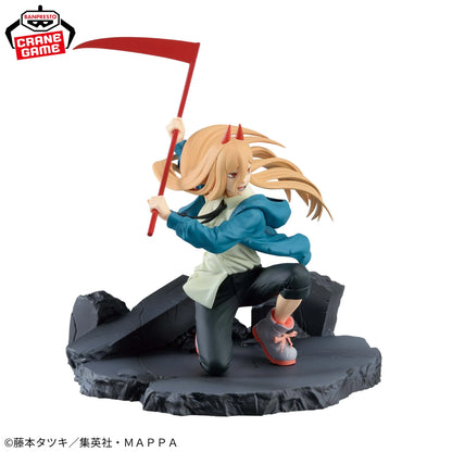 Figura original Bandai Banpresto de 12-14 cm (edición Vibration Stars) Chainsaw Man | Modelos de PVC de Denji y Power en acción. Perfecto como juguete de acción, regalo o coleccionable para fans.