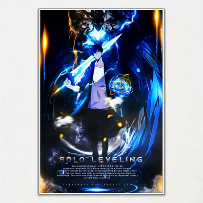 Solo Leveling Unframed Poster | Digital Art Poster for Wall Decor. Ideal for living room, bedroom, restaurant or kitchen. Perfect for anime fans and home decor lovers.