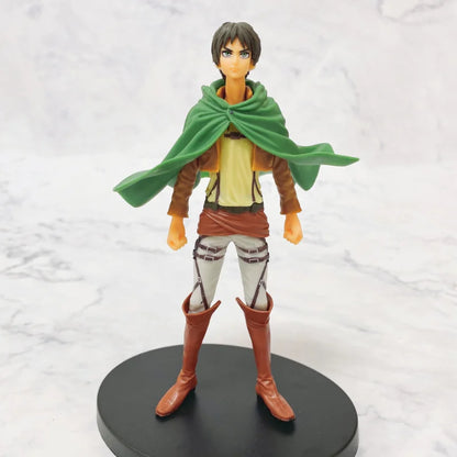 Figuras de Ataque a los Titanes de 16 cm | Figuras coleccionables que representan a Eren, Mikasa y Levi de Attack on Titan. Ideales para fanáticos y coleccionistas, estos modelos detallados traen el mundo del anime a tu espacio. 