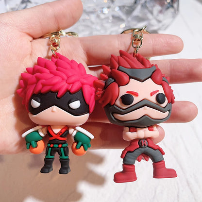 Añade un poco de estilo a tus accesorios con estos llaveros de silicona My Hero Academia. Son perfectos para personalizar tu mochila, llavero o coche. ¡Un regalo ideal para los fanáticos del anime!