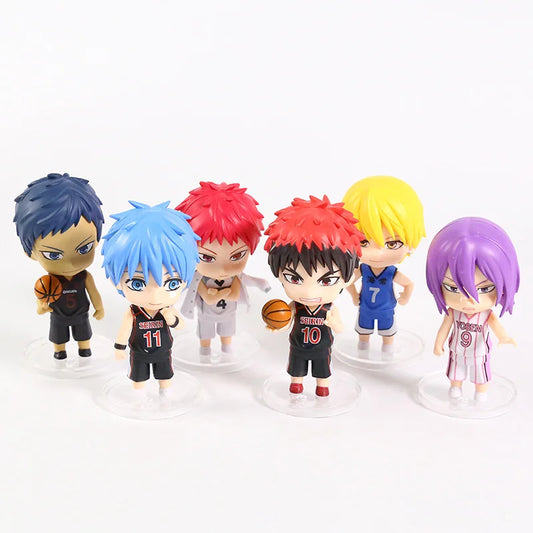 7-10cm Figurines Q Version Kuroko's Basketball | Figurines PVC représentant les personnages de Kuroko no Basket. Idéal comme jouet, décoration ou cadeau pour les fans d'anime