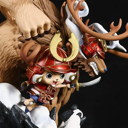 14cm Figurine One Piece | Figurine représentant Chopper dans sa tenue de l’arc Wano Onigashima. Idéale pour les fans de One Piece et les collectionneurs d’objets kawaii !