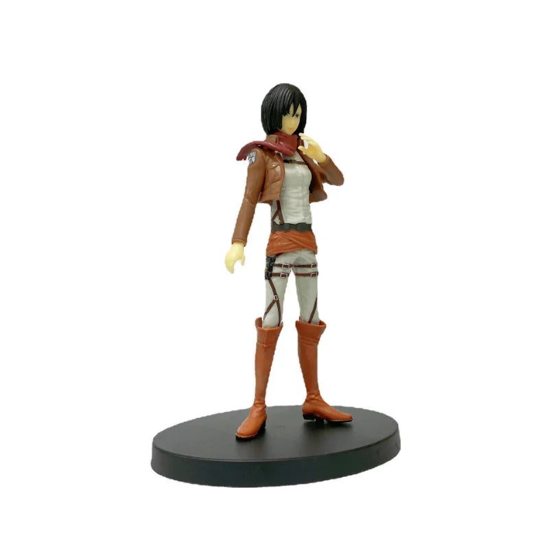 Figuras de Ataque a los Titanes de 16 cm | Figuras coleccionables que representan a Eren, Mikasa y Levi de Attack on Titan. Ideales para fanáticos y coleccionistas, estos modelos detallados traen el mundo del anime a tu espacio. 