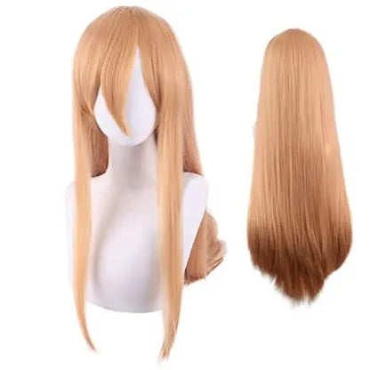 Costume Cosplay Power - Chainsaw Man | Comprend une perruque, une veste bleue, un pantalon, et des cornes pour recréer le look iconique de Power. Parfait pour Halloween, cosplay, ou événements thématiques pour femmes et filles fans de l'anime