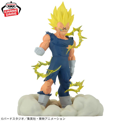 11cm Figurine Dragon Ball Z - Majin Vegeta (History Box) | Figurine officielle Bandai Banpresto représentant Majin Vegeta. Modèle en PVC issu de la collection History Box, parfait pour les fans et collectionneurs de DBZ