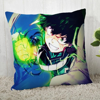 Funda de almohada My Hero Academia de 45*45cm. Ideal para decorar una habitación, un coche o una cama. Un regalo perfecto para los fanáticos del anime.
