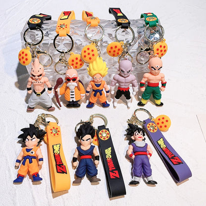 Dragon Ball Figure Keychain Creative Pendant Doll Car Key Ring Backpack Accessories Ideal Gift 
