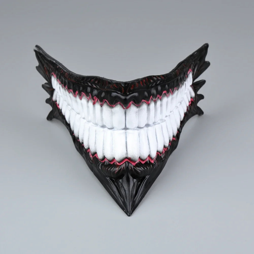 Máscara de miedo inspirada en el personaje Okarun de Dan Da Dan. Perfecto para Halloween, disfraces o eventos de cosplay. ¡Tamaño adulto, ideal para completar tu disfraz e impresionar a los fans del anime!