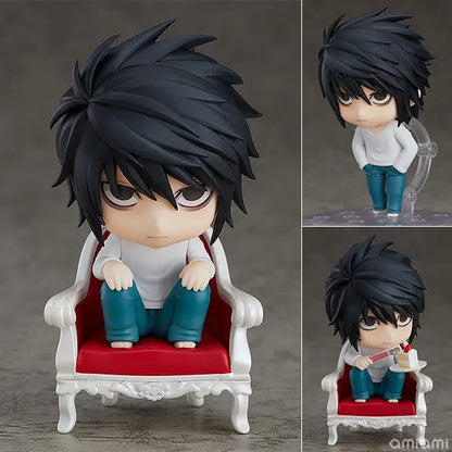 Figuras Death Note de 10 cm | Figuras de PVC de Light Yagami y L, perfectas para colecciones o fans del anime.
