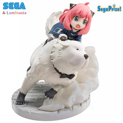 Figura SEGA Luminasta Spy x Family de 16 cm | Anya &amp; Bond Forger, modelo coleccionable inspirado en la misión Extend, perfecto para fans y coleccionistas del anime. 